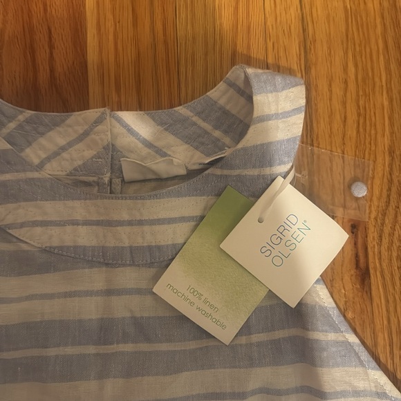 Sigrid Olsen Dutch Striped Midi Dress - Picture 5 of 8